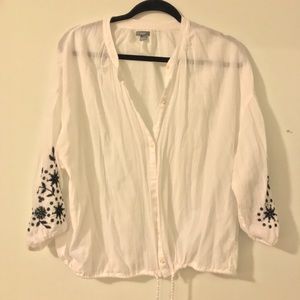 Flowy button down